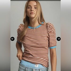 Maeve Balloon Sleeve Top Size Medium